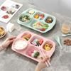 with Bowl and Tableware Fat-Loss Meal Plate Microwave-safe Divided Food Plate  Canteen