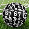 1pc Hands Numbers Theme Soccer Ball Football, Size 5, Lightweight PVC, Outdoor Training Soccer Ball,Gift C6552