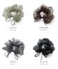 JewelVOX Scrunchie Hair Hair Accessory for Organza Cute and Stylish Tie, Women, Ribbon, (Khaki)