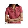 Polo Ralph Lauren SS25 Zopfmuster Slim Fit Kurzarmpullover Damen Oberteile Wolkenrosa WMPOSWENDW20393-600