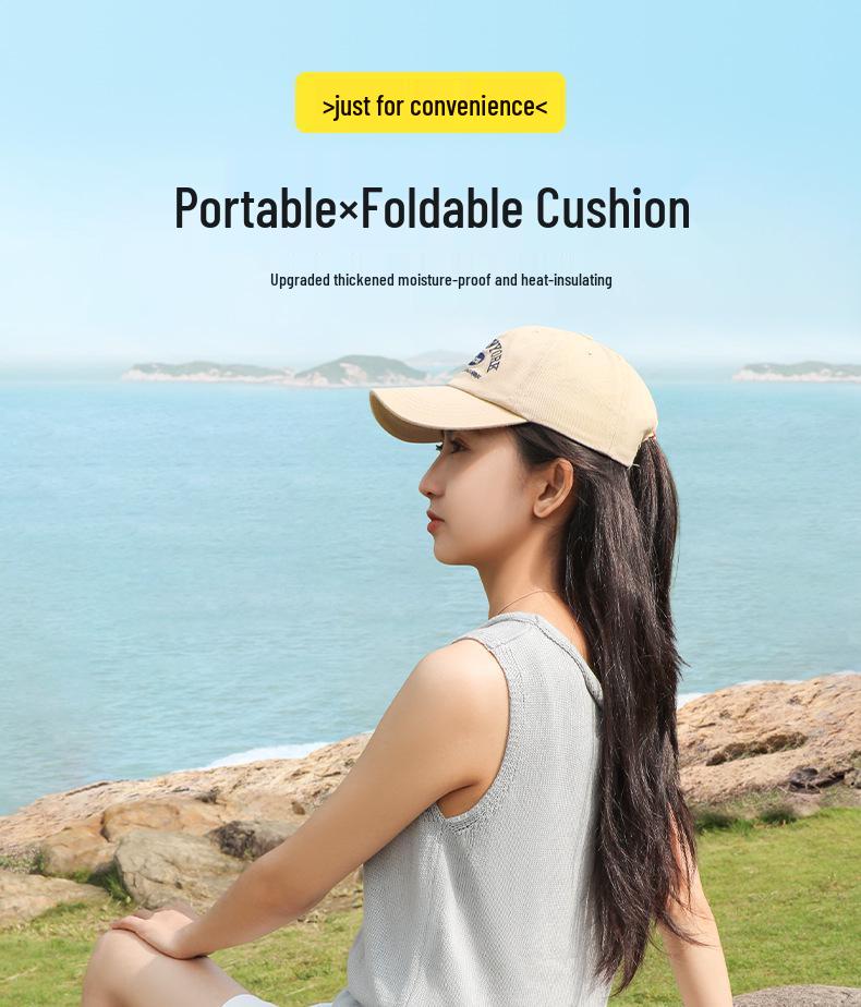 Waterproof, Thickened Folding Outdoor Mat - Portable, Breathable, and Moisture-Proof for Camping, Lawn, or Festivals