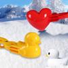 4Pcs Cute Bear Duck Dinosaur Snowball Clip Snow Clay Ball Maker Creative Snowballs Mold Snow Shovel For Kids Outdoor Sports Snow Toy