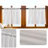 Lace Mesh Short Curtains White Decorative Curtains
