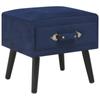 Day and Night - Day and Night Blue Nightstand 40x35x40 Cm Velvet