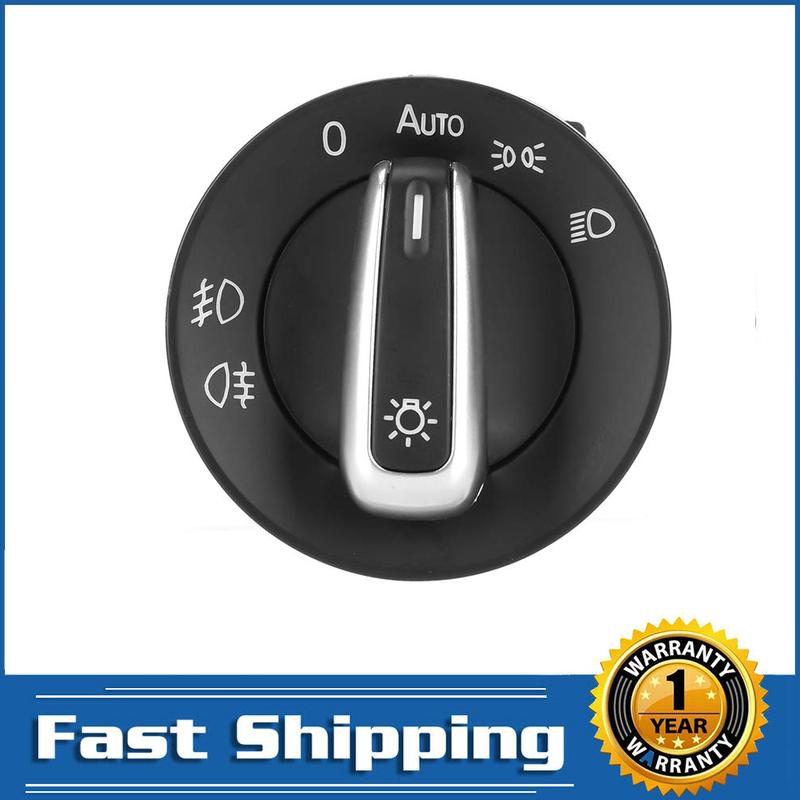Car Headlight Fog Lamp Control Switch Button for VW Golf Caddy Jetta Tiguan Touran Passat CC 2004-2011 5ND941431B