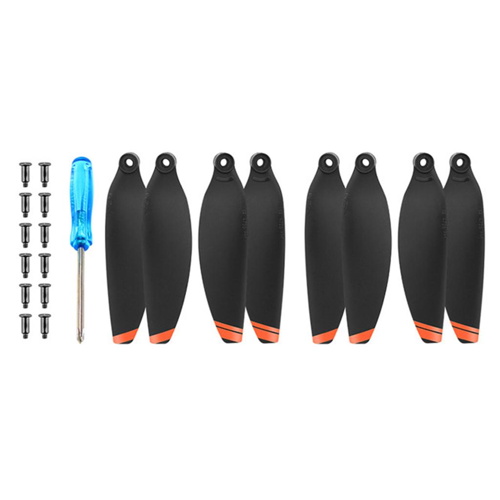4 Pair Noise Reductions Propellers 4726F Propellers Props Leaf Drones Props Accessory Replacement