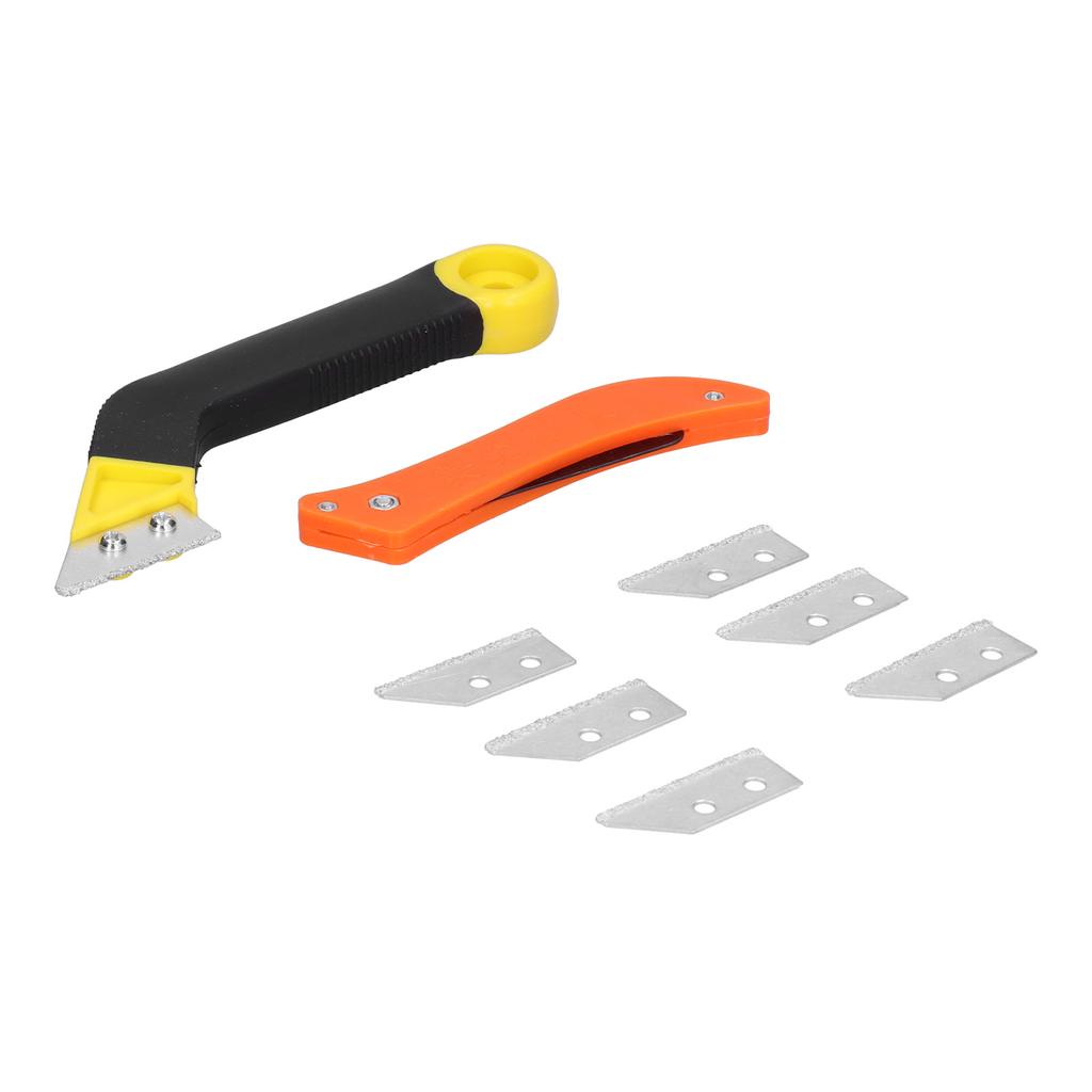 Angled Grout Hand Saw with Blades Jointing Knife for Door Window Floor Seam Tile Cleaning