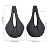 Leather Carbon Fiber Bike Seat Breathable Bike Saddle Cushion Shock Absorption Hollow Cycling Saddle Seats for Men Women