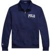 Polo Ss26 Haft z literami Kołnierzyk polo Zamek do połowy Kieszeń Długi rękaw Bluza męska bluza 710P02668-001