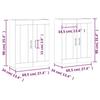 VidaXL Wall Cabinets 2 Pcs Concrete Grey Engineered Wood 3197965