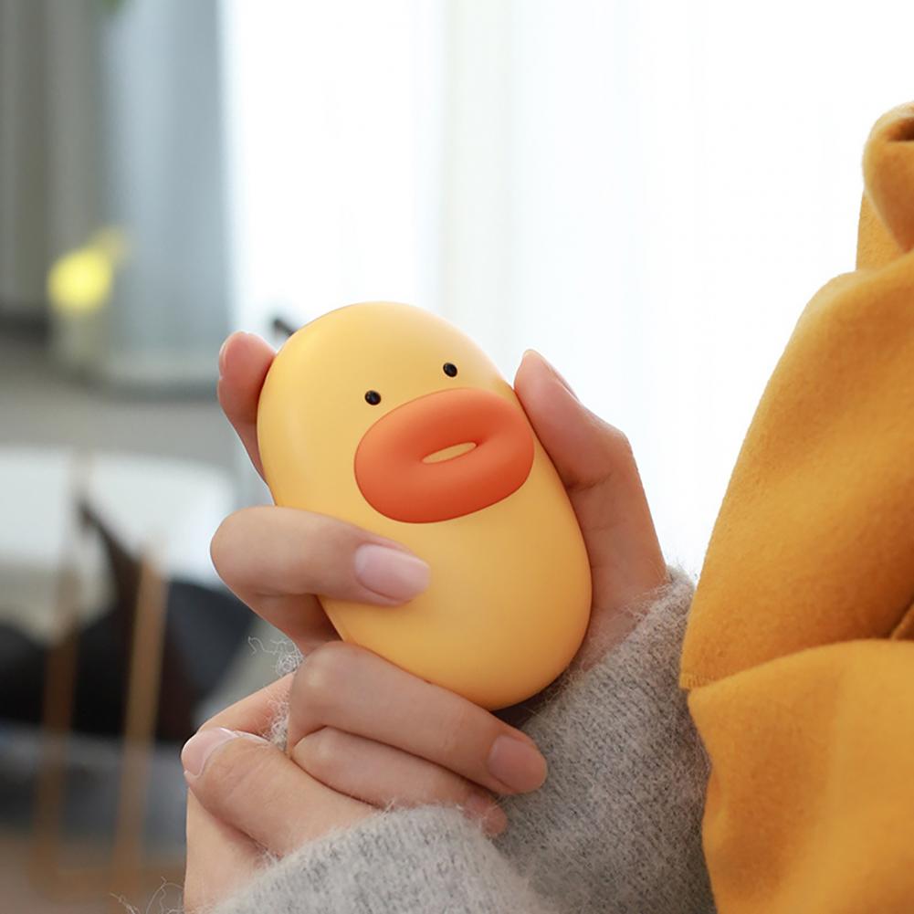 Hand Warmer Heater Practical Two Gear Adjustment Plastic Cartoon Charming Mini Hand Warmer Power Bank for Daily Use