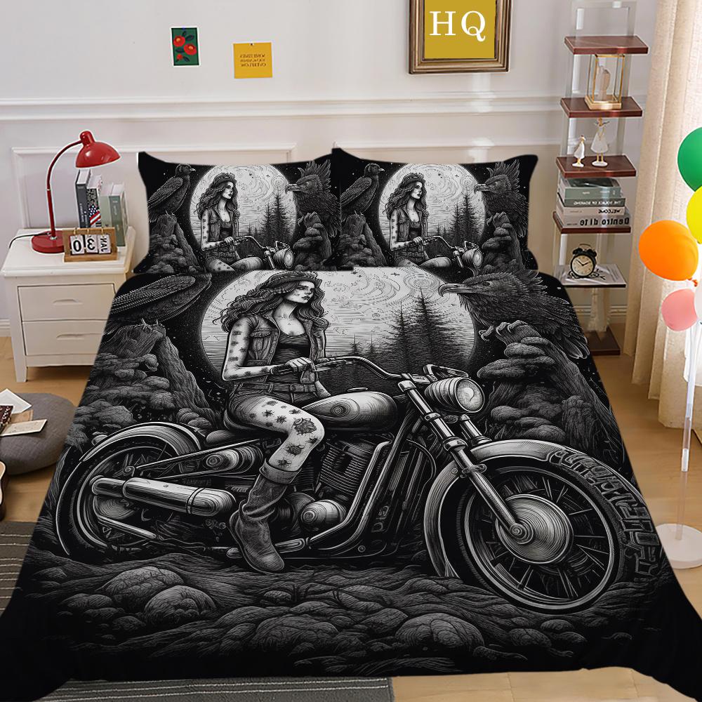 

3D Красота Череп Печати Постельная Одежда Твин Размер Полиэстер Покрывала Подростковый Дизайн Модный Домашний Текстиль EU Single 135x200cm