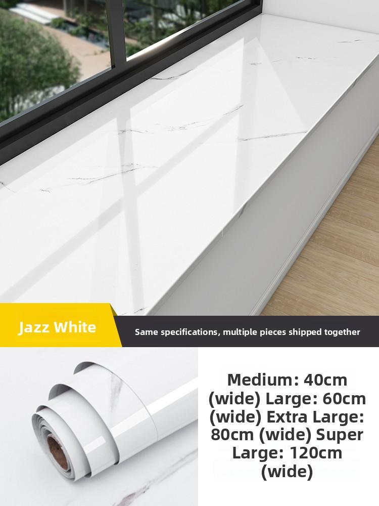 Marble Window  Sticker Thickened Waterproof Sun Protection Bedroom Window Sill Wall Paper Transformation Modern Simple St...