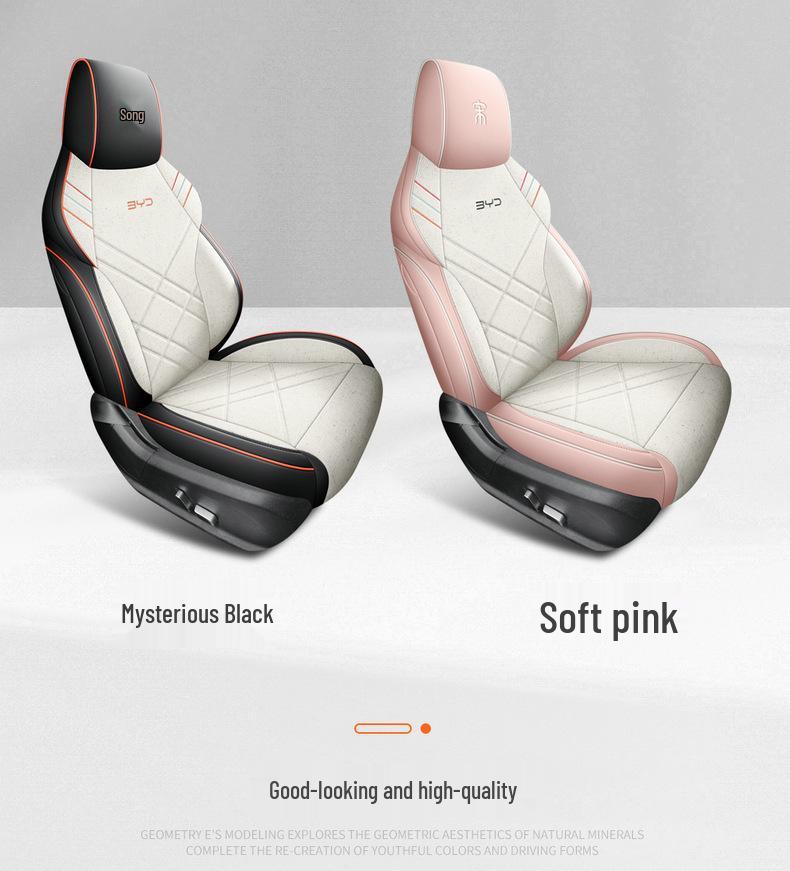 BYD Song Pro Leather & Linen Full Wrap Cartoon Seat Cover (Set of 5)