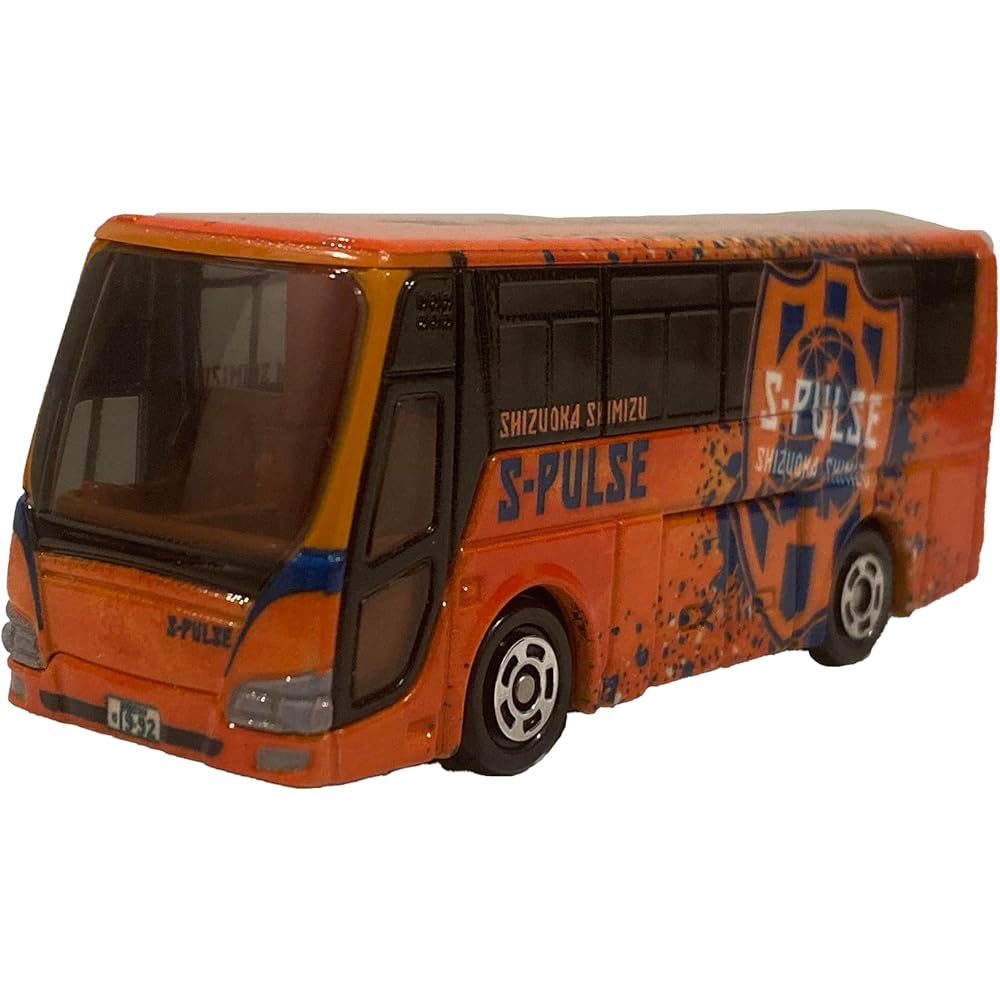 Takara Tomy Arts Tomica Shimizu S-Pulse Player Bus Mitsubishi Fuso Aero Queen Model Vehicle