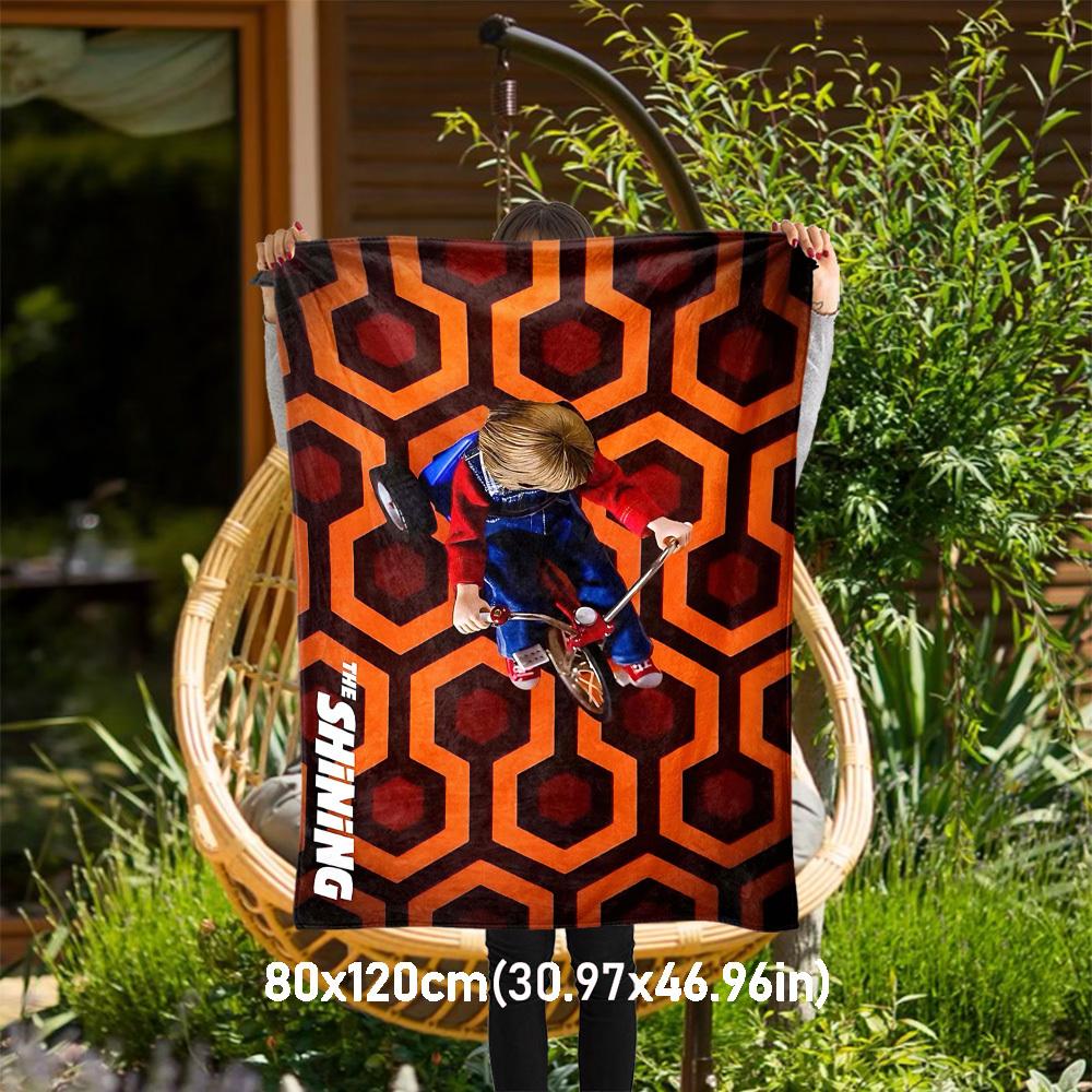 

1 шт. СИЯНИЕ ТРЕХКОЛЕСНЫЙ ВЕЛОСИПЕДНаружное фланелевое одеяло Мягкий плюшевый декор для пикников, кемпинга, спальни, игровой комнаты или перерыва на обедn1218A 80x120cm(31x47inch)