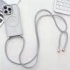 Luxusní šňůrka na krk Lanyard Pokovování Magnetický Průhledný Kryt na Telefon Pro iPhone 17 16 15 14 13 12 Pro Max 11 Pro Magsafe Měkký Kryt