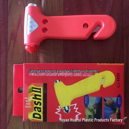 Multifunctional Safety Hammer: Solid Iron, Window Breaker, Line Cutter, Fire Escape Tool