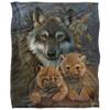 JQ Licensing Silky Wolf Supersoft Blanket