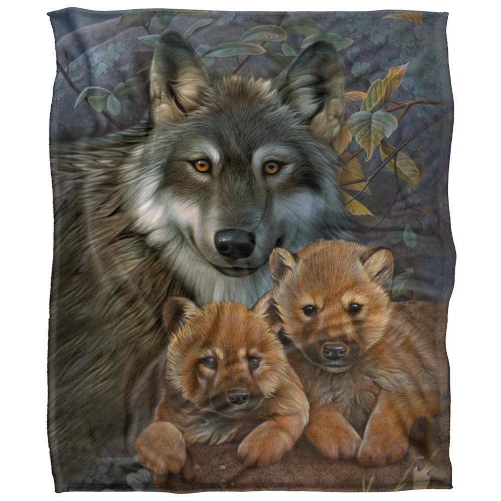 JQ Licensing Silky Wolf Supersoft Blanket