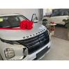 For Mitsubishi Outlander PHEV   ABS Carbon Fiber Front Cover Grill Car  Letter Sticker Trim Car Styling Accessories