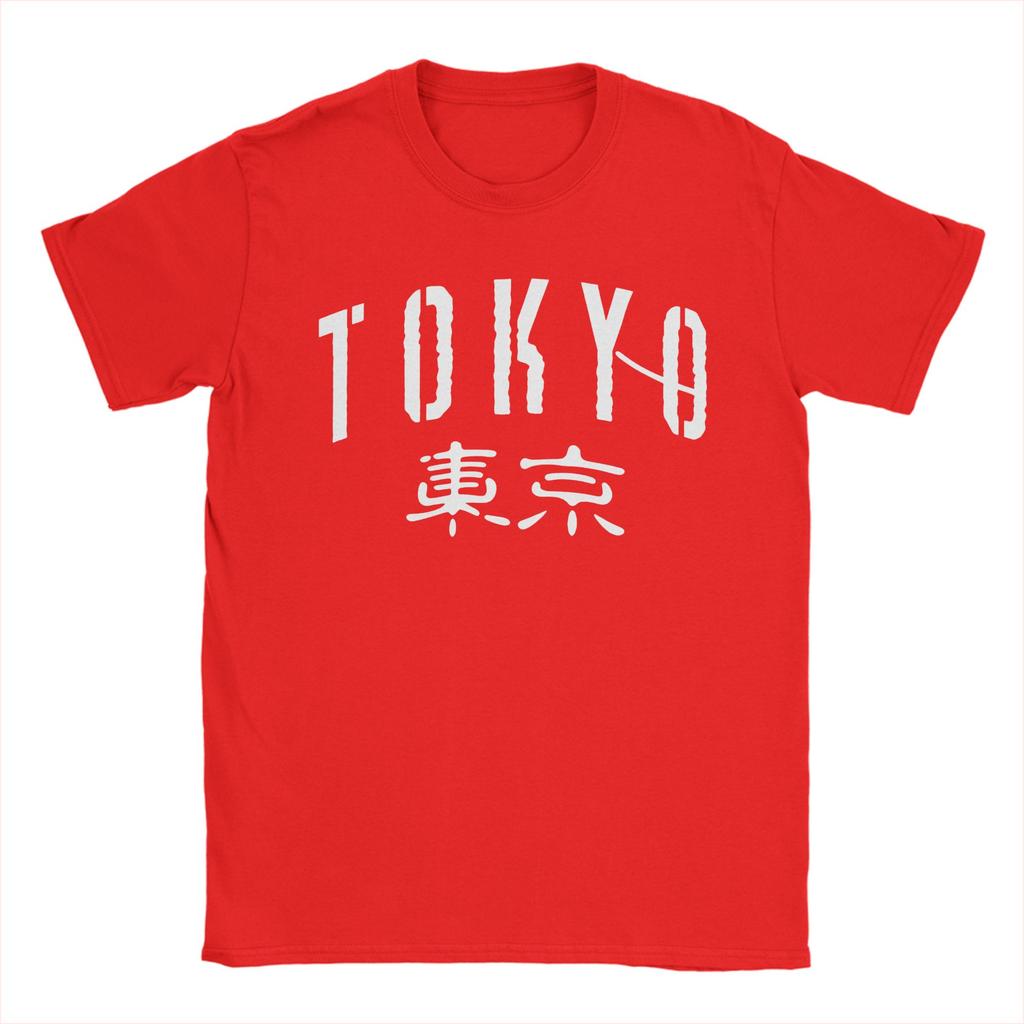 Tokyo  Japanese 100 Cotton TShirt For Mens Summer  Y2K Fun TShirts Breathable Hippie Tee Shirt Oversized Loose Tops
