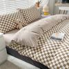 Lilang Japanese Style Gingham Four-Piece Bedding Set