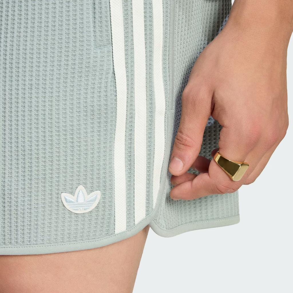 Adidas Originals Sprinter Waffle Knit Striped Loose Comfortable Knit Casual Shorts Men shorts KX1247