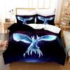Anime Monster Bedding Set Single Twin Full Queen King Size Animal Tag Lion Wolf Bed Set Adult Kid Bedroom Duvetcover Set