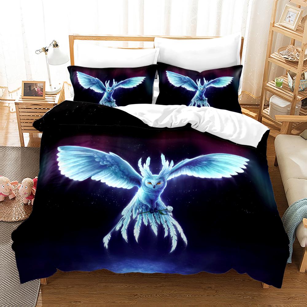 Anime Monster Bedding Set Single Twin Full Queen King Size Animal Tag Lion Wolf Bed Set Adult Kid Bedroom Duvetcover Set