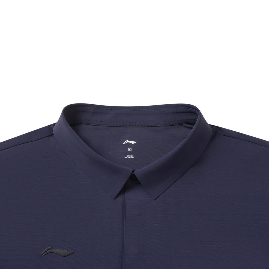 Li Ning Honor Series Simple Versatile Soft Fashion Comfortable Short Sleeve Polo Shirt Men Tops APLW295-5