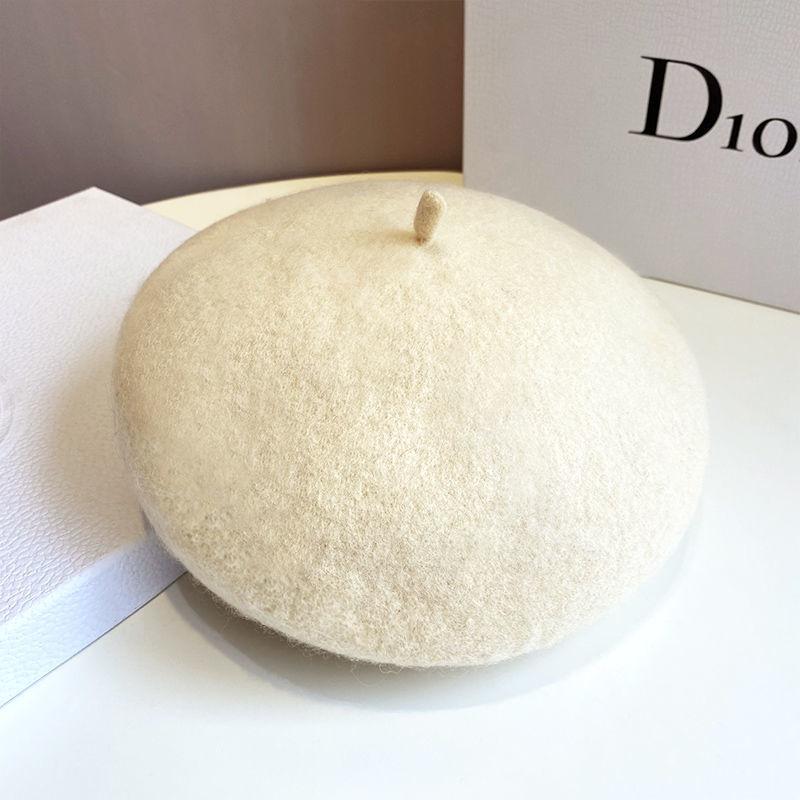 High Quality Non-pilling Wool Beret Women's Autumn and Winter Versatile Warm Painter Hat New