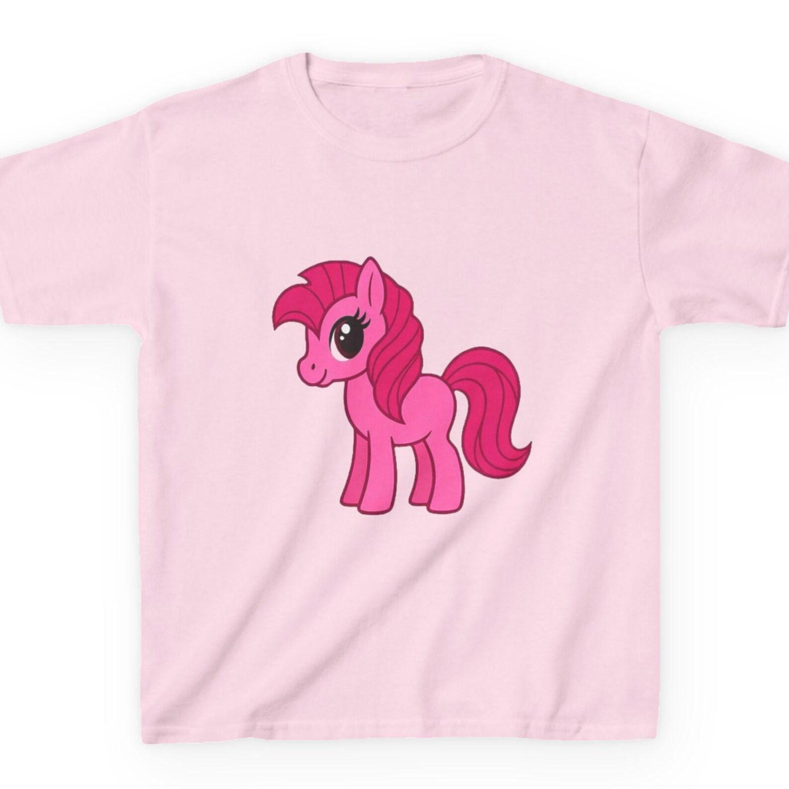 Pink Pony Girls T-Shirt | Little Horse Girl Youth Tee | Cute Pony Graphic Kids Top | Pink Pony Club Inspire Fast & Free Shipping USA 100