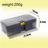 Double Layer Fishing Tackle Lures Hook Bait Box Storage Fishing Accessories