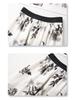 Women's Floral Print Pleated French Chiffon Midi Skirt - Spring/Summer 2025 High-Waist A-Line Design