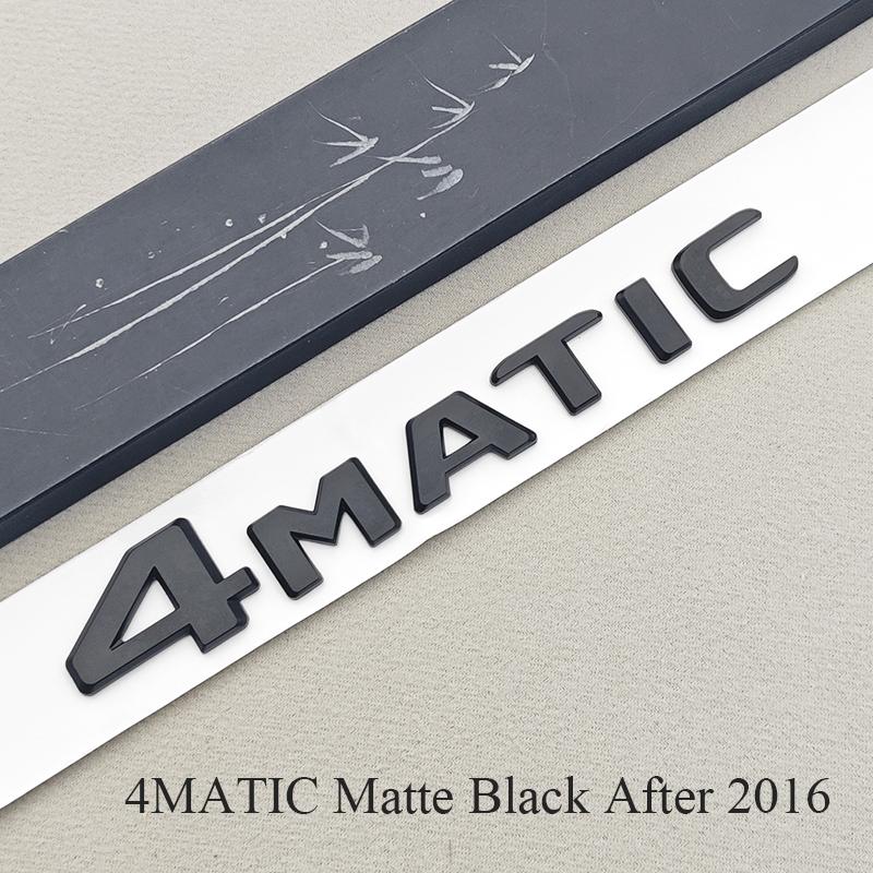 3D ABS Chrome Car Letters 4MATIC 4 MATIC Rear Trunk Badge Emblem For Mercedes Benz C E G S GLC GLS Class AMG Sticker Accessories