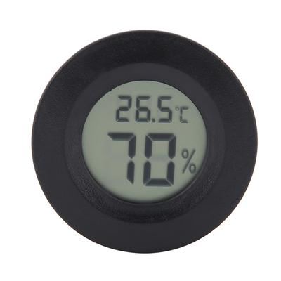 Mini Round Shape LCD Humidity Meter LCD Display Circular Embedded Electronic Thermometer Digital Readout Small Electronic