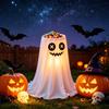Decoração de Halloween Yousheng com Luz LED de 8 Modos com Controle Remoto, Tigela de Doces Fantasma com Suporte de Tripé, Porta-Doces Fantasma Fofo para a Frente