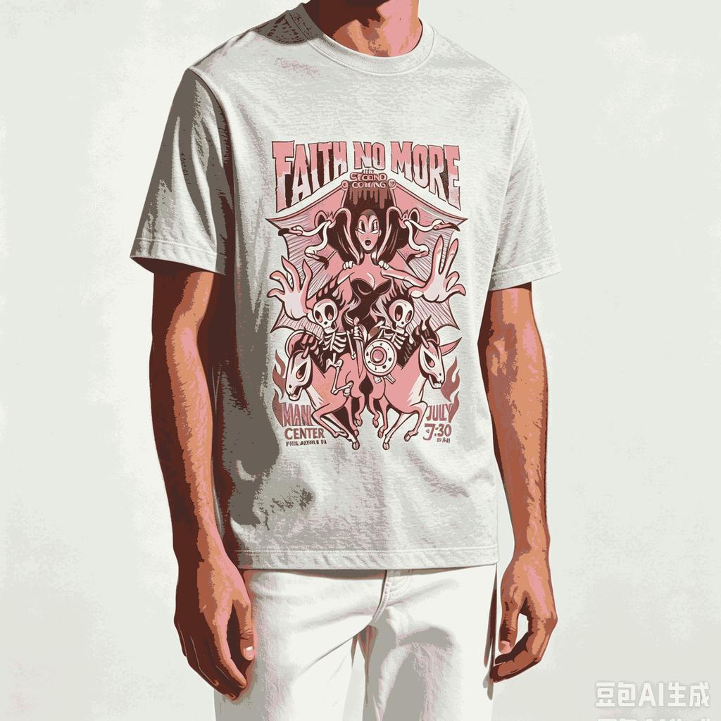 Faith No More For Fan Gift Tshirt Unisex Unisex Harajuku Oversized Unisex Short Sleeve Streetwear High Quality Couples Classic Soft