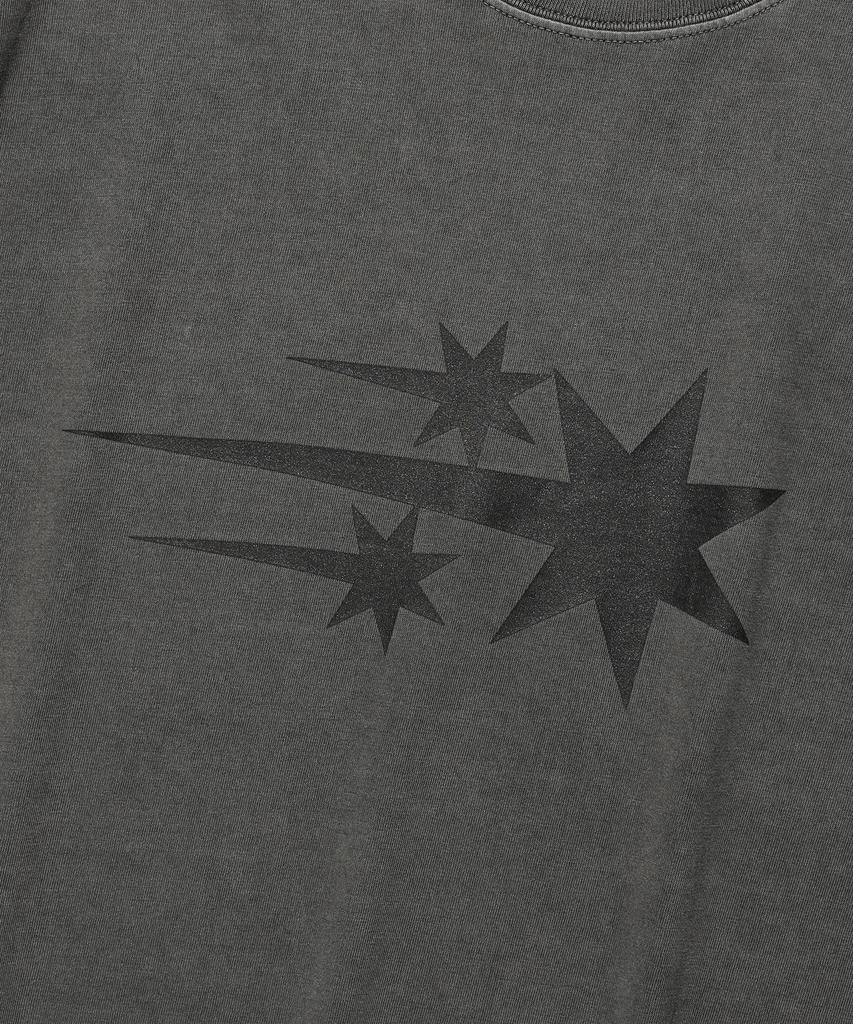 NICEGHOSTCLUB 3Star Symbol Pigment Tee_Charcoal(Ng2Gmut501A)