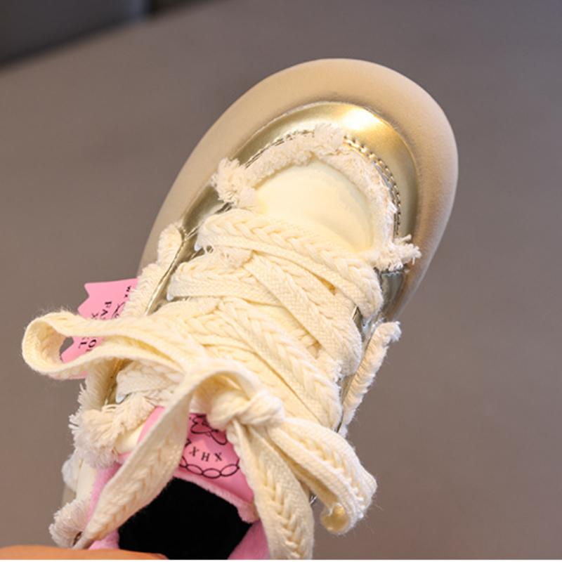 Autumn New Fashion Warm Girl's Sneakers Comfort Stylish Versatile Child Sneaker Thick Soled Child Shoes Trendy Daily Boy Shoe