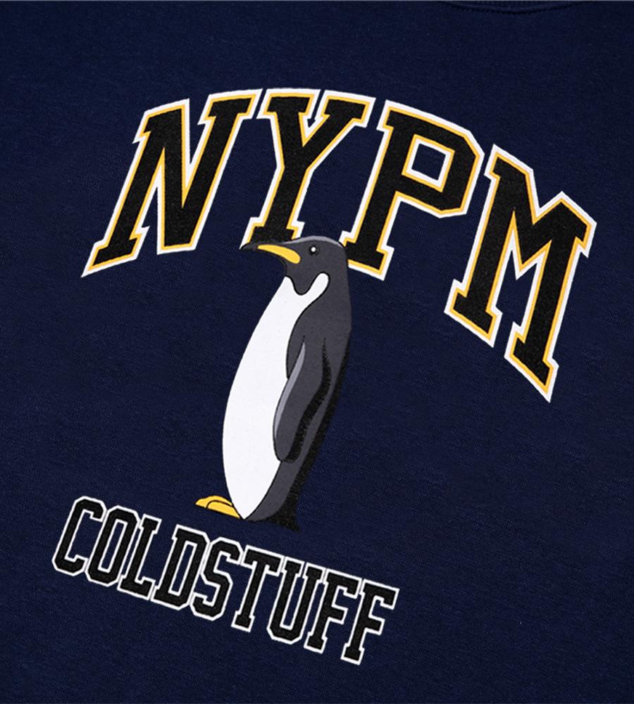 NP STUDIO Feeders Graphic Oversized Sweatshirt Navy