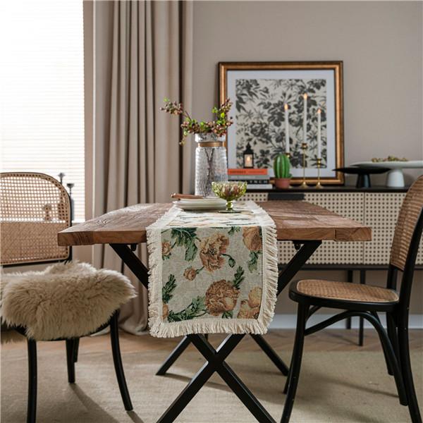 Table Flag Jacquard Sunflower American Tassel Party Decoration American Decoration Porch Cover 9 Styles