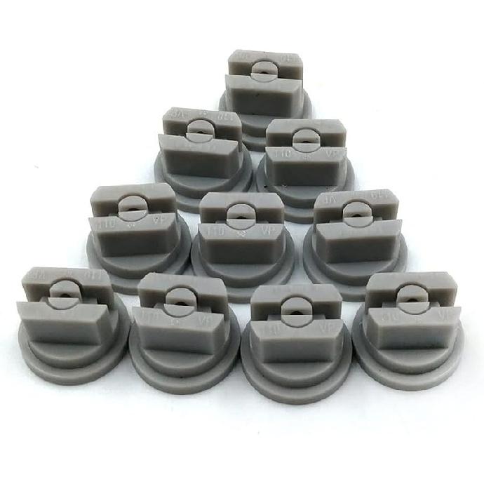 10 PCS Flat Fan Spray Nozzles Compatible with TP Teejet Compatible Plastic Tips Compatible with Boom Sprayer Farming-Related Irrigation and Cleaning