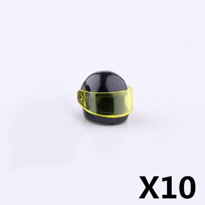 Military Soldier Figure Helmet Building Block Motorcycle Racing hat Cape cap Building Block Weapon Accessories Gift Toy Kid J052