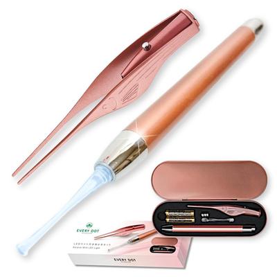 Type Supervised Nursery Teachers Ear Pick Glowing Light Lighted Cleaning Tweezers Scraper Children Thoroughly Removes Debris Set EVERYDOT