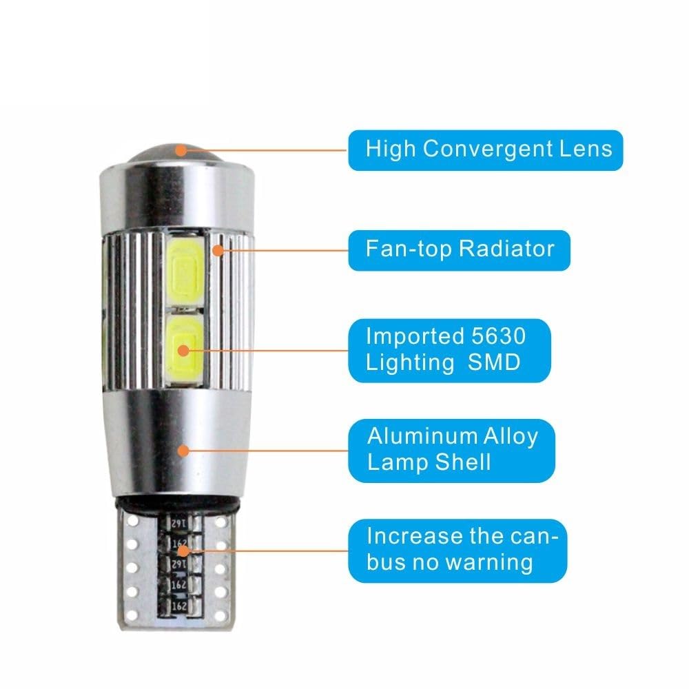 T10 LED Small Room Lamp, Back Lamp, License Plate Light, 5 Pieces, Suzuki Carry