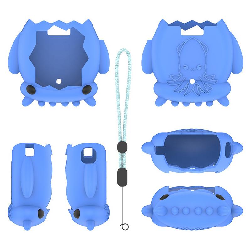 Cute Squid Silicone Protective Case For Tamagotchi Paradise Dustproof Shell Anti Fall Electronic Pet Equipment Protective Cover