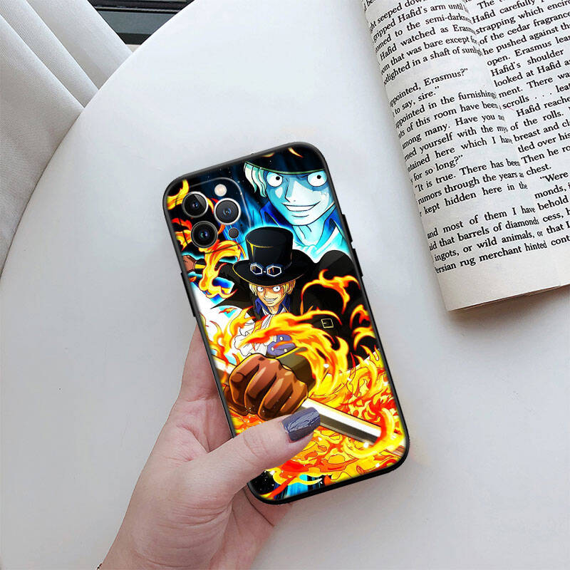 MH122 One Piece Sabo Phone Shell Case for Redmi Note 8 9 10 11 11S 10C 10X 10A 10T 9A 9C 9T 9S 8T Pro Max Plus Prime