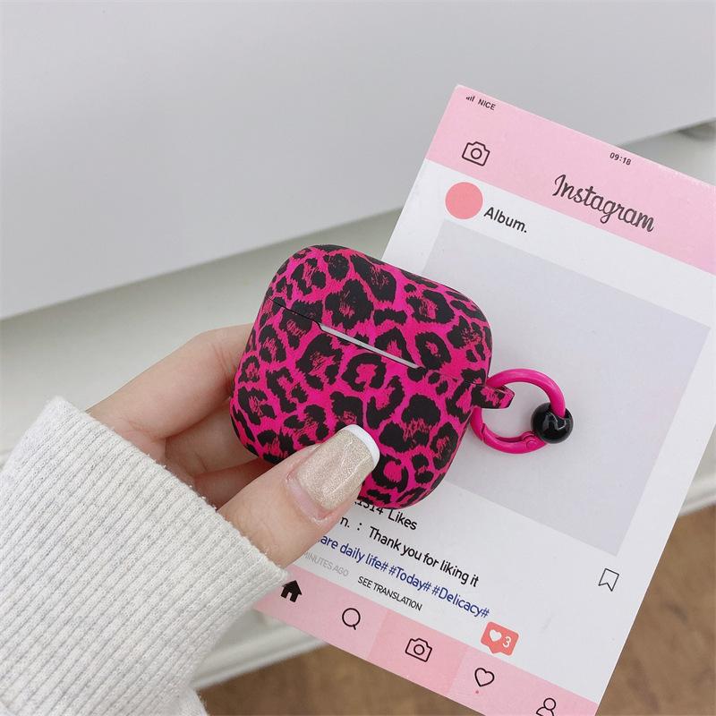 ins personalized printing leopard print suitable for AirPods 1 generation protective case second generation 1 generation pro1 apple bluetooth headset